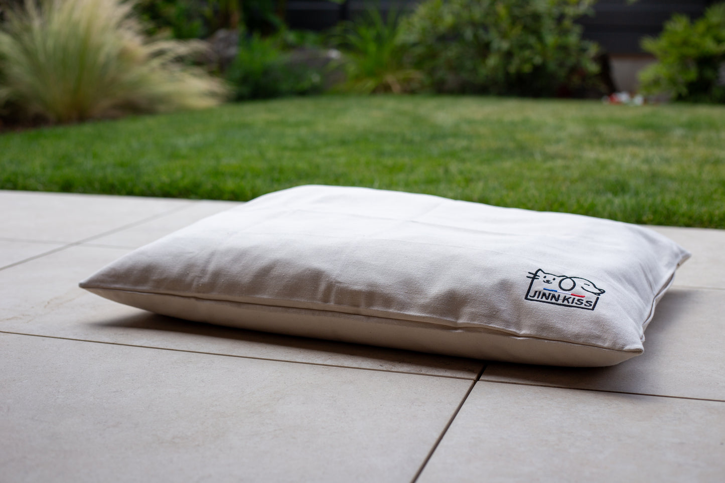 Coussin Pouf Jinnkiss Blanc Naturel