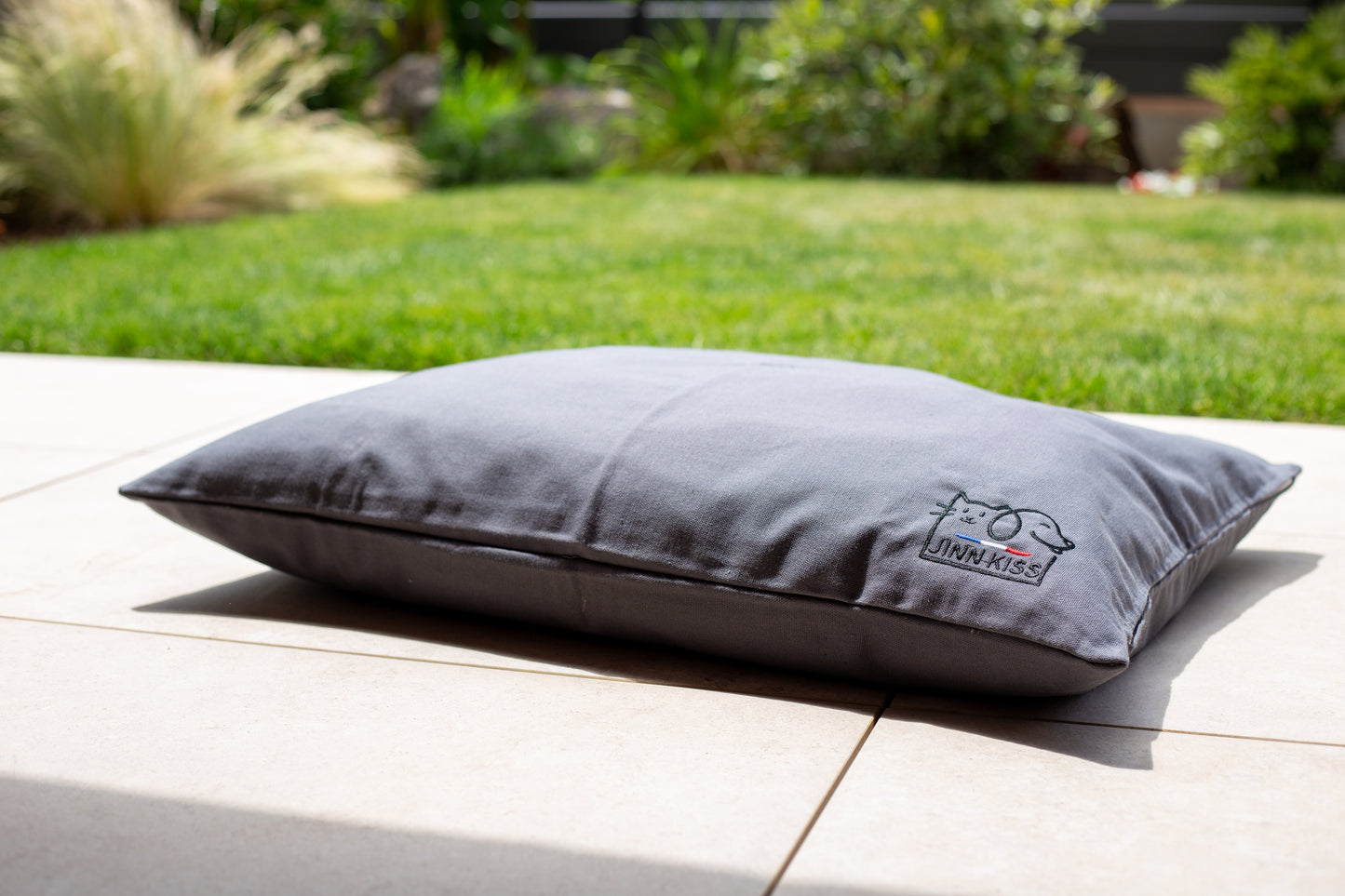 Coussin Pouf Jinnkiss Gris Ardoise
