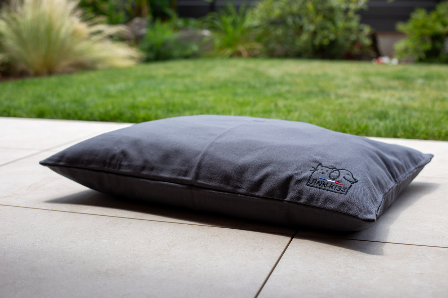 Coussin Pouf Jinnkiss Gris Ardoise