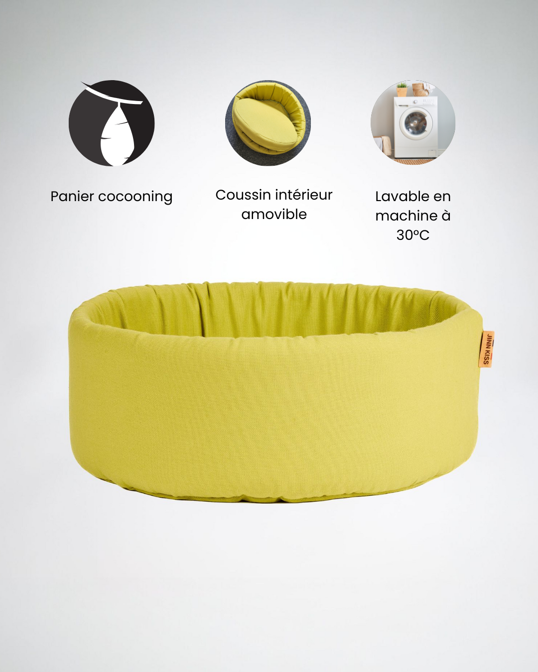 Panier rond OLMA pour chat - Jinnkiss