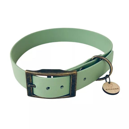 Collier chien en BioThane® - Vert d'eau